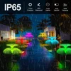 1-10pcs 7Color Changing Outdoor Lamp Solar Jellyfish Lights Waterproof Pathway Lawn Garden Decor Lighting