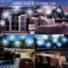 Solar LED Starburst Ball Lights Outdoor Firework Fairy Lights Featuring 8 Modes IP65 Rated Suitable for Yards Christmas Decor