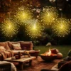Solar LED Starburst Ball Lights Outdoor Firework Fairy Lights Featuring 8 Modes IP65 Rated Suitable for Yards Christmas Decor