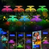1-10pcs 7Color Changing Outdoor Lamp Solar Jellyfish Lights Waterproof Pathway Lawn Garden Decor Lighting