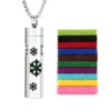 Stainless Steel Hollow Vertical Bar Air Freshener Perfume Oil Diffuser Locket Charm Jewelry Pendant Necklace For Women Men Teen