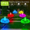 1-10pcs 7Color Changing Outdoor Lamp Solar Jellyfish Lights Waterproof Pathway Lawn Garden Decor Lighting