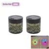 1/4pcs Solar Sunflower Mandala Wall Lantern Outdoor Waterproof Decorative Light for Garden Fence Patio Pathway Night