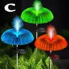 1-10pcs 7Color Changing Outdoor Lamp Solar Jellyfish Lights Waterproof Pathway Lawn Garden Decor Lighting
