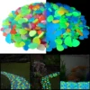 50/200PCS Glow in The Dark Rocks Outdoor Luminous Glowing Pebbles Stones Rocks for Indoor Outdoor Decorations Garden Lawn Yard