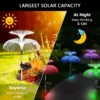 1-10pcs 7Color Changing Outdoor Lamp Solar Jellyfish Lights Waterproof Pathway Lawn Garden Decor Lighting