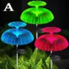 1-10pcs 7Color Changing Outdoor Lamp Solar Jellyfish Lights Waterproof Pathway Lawn Garden Decor Lighting