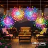 Solar LED Starburst Ball Lights Outdoor Firework Fairy Lights Featuring 8 Modes IP65 Rated Suitable for Yards Christmas Decor