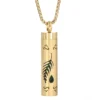 Golden Aromatherapy Necklace Diffuser Pendant Stainless Steel Locket Aroma Perfume Oils Essential Oil Diffuser Pendant Necklace