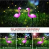 1 Pc Outdoor Solar Lights Flamingo Garden Led Stake Light Pathway Lawn Yard Landscape Halloween Christmas Decorative Lights