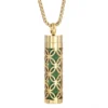 Golden Aromatherapy Necklace Diffuser Pendant Stainless Steel Locket Aroma Perfume Oils Essential Oil Diffuser Pendant Necklace