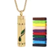 Golden Aromatherapy Necklace Diffuser Pendant Stainless Steel Locket Aroma Perfume Oils Essential Oil Diffuser Pendant Necklace