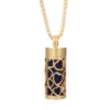 New Aromatherapy Anxiety Necklace Openable Cylinder Essential Oil Diffuser Stainless Steel Pendant Perfume Locket Golden Jewelry