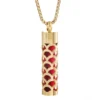 Golden Aromatherapy Necklace Diffuser Pendant Stainless Steel Locket Aroma Perfume Oils Essential Oil Diffuser Pendant Necklace